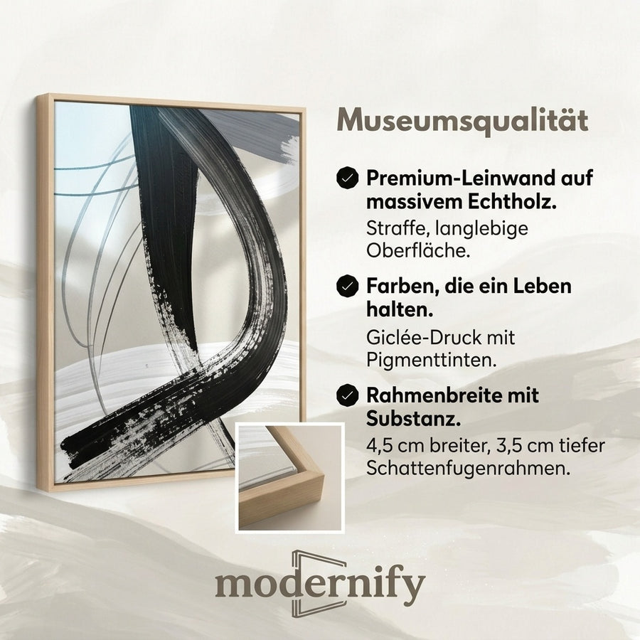 Schwarze Linienkunst