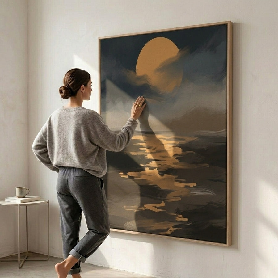 Dramatische Mondlandschaft