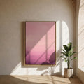 Rosa Abendhimmel – gerahmtes Leinwandbild Modernify