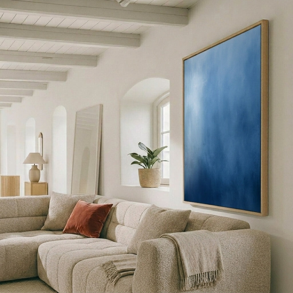 Blaue Wolkenlandschaft