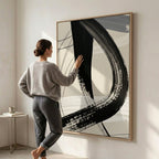 Schwarze Linienkunst