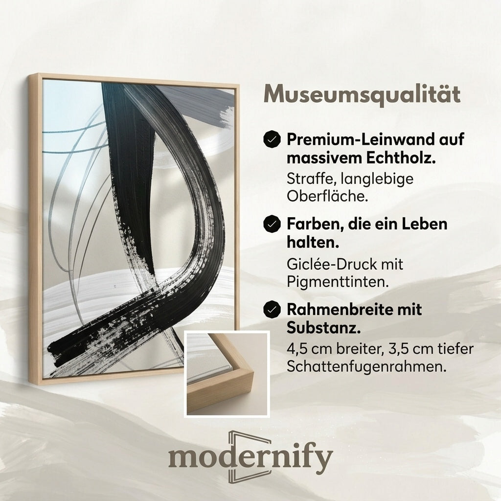 Schwarze Linienkunst