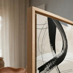 Schwarze Linienkunst