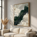 Aquarell in Blau – gerahmtes Leinwandbild Modernify