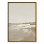 Aquarell-Seenlandschaft – gerahmtes Leinwandbild Modernify