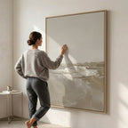 Aquarell-Seenlandschaft
