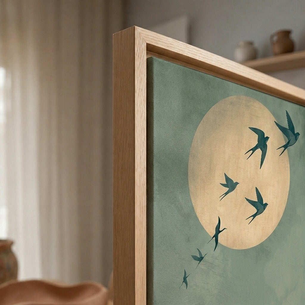 Vogel im Mondlicht