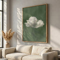 Minimalistische Wolke – gerahmtes Leinwandbild Modernify