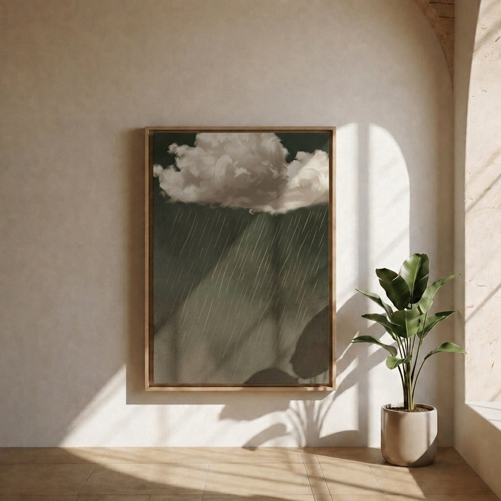Schwere Regenwolken
