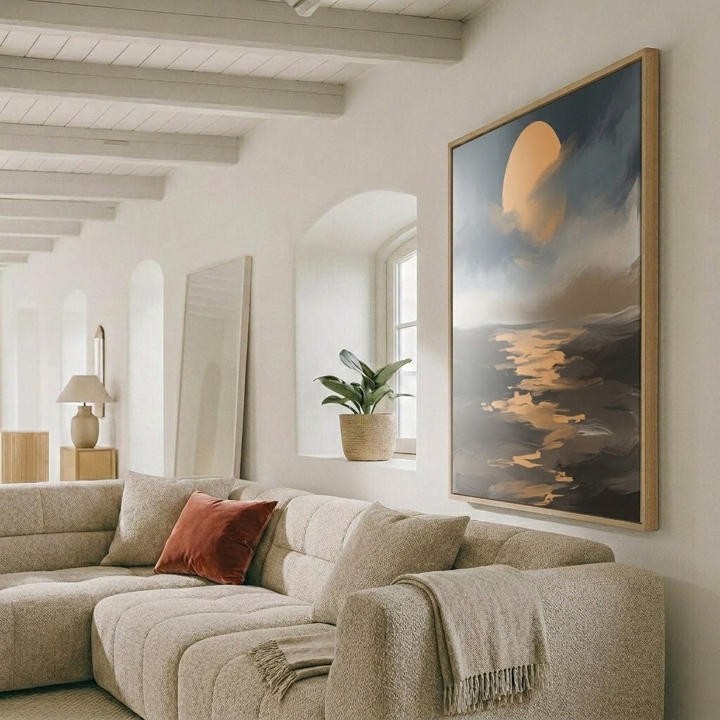 Dramatische Mondlandschaft
