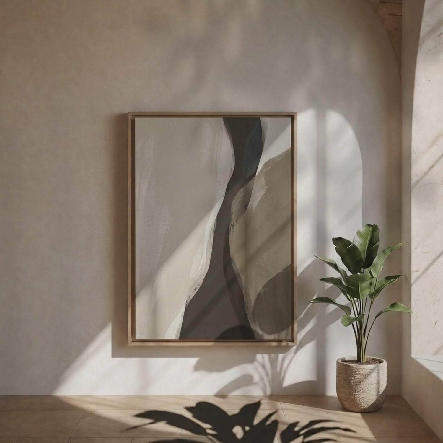Abstrakte Bergsilhouette
