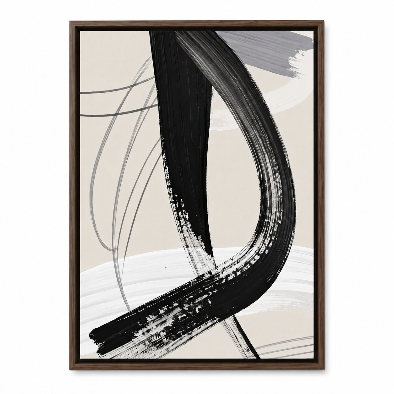 Schwarze Linienkunst